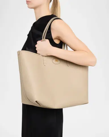 Burberry Bloomsbury Reversible Leather & Check Tote Bag | Thumbnail 2 Burberry Bloomsbury Reversible Leather & Check Tote Bag | Thumbnail 2