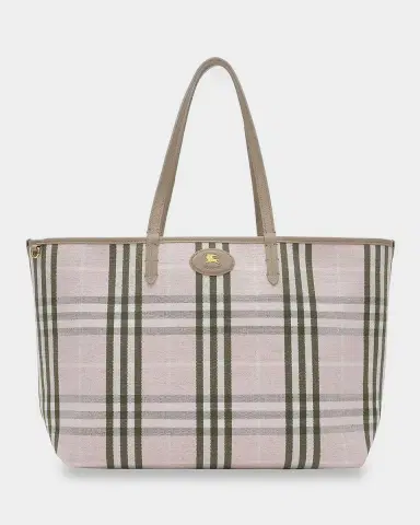 Burberry Bloomsbury Reversible Leather & Check Tote Bag | Thumbnail 4 Burberry Bloomsbury Reversible Leather & Check Tote Bag | Thumbnail 4