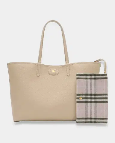 Burberry Bloomsbury Reversible Leather & Check Tote Bag | Thumbnail 7 Burberry Bloomsbury Reversible Leather & Check Tote Bag | Thumbnail 7