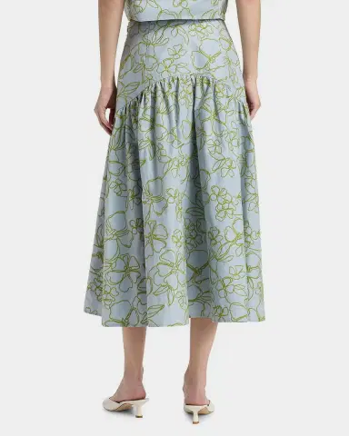 Cinq à Sept Zoanne Floral Embroidered Midi Skirt | Thumbnail 2 Cinq à Sept Zoanne Floral Embroidered Midi Skirt | Thumbnail 2