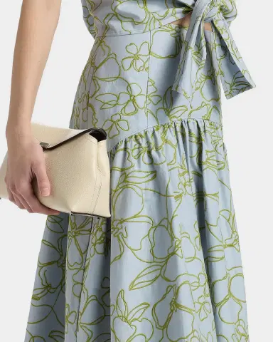 Cinq à Sept Zoanne Floral Embroidered Midi Skirt | Thumbnail 4 Cinq à Sept Zoanne Floral Embroidered Midi Skirt | Thumbnail 4
