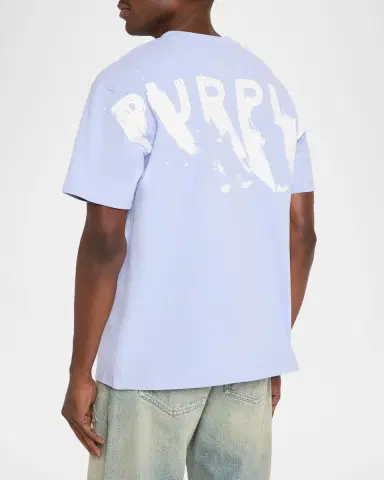 PURPLE Men's Jersey Graphic Logo T-Shirt | Thumbnail 3 PURPLE Men's Jersey Graphic Logo T-Shirt | Thumbnail 3