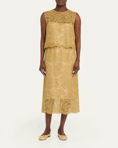 Vince Sleeveless Floral Lace Top | Thumbnail 2 Vince Sleeveless Floral Lace Top | Thumbnail 2