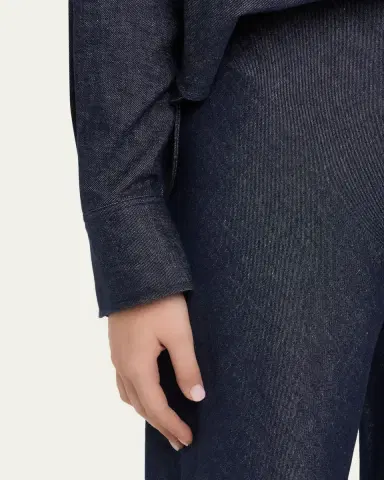 Vince Colette High-Rise Chambray Bias Pants | Thumbnail 5 Vince Colette High-Rise Chambray Bias Pants | Thumbnail 5