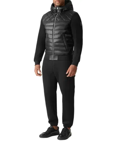 Mackage Men's Fletcher Mixed-Media Down Hooded Jacket | Thumbnail 1 Mackage Men's Fletcher Mixed-Media Down Hooded Jacket | Thumbnail 1