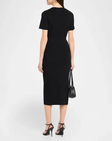 Toccin Agnes Ribbed Tie-Front Shirtdress | Thumbnail 2 Toccin Agnes Ribbed Tie-Front Shirtdress | Thumbnail 2