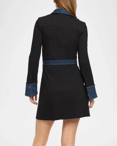 Cinq à Sept Aliza Denim Mini Dress | Thumbnail 3 Cinq à Sept Aliza Denim Mini Dress | Thumbnail 3