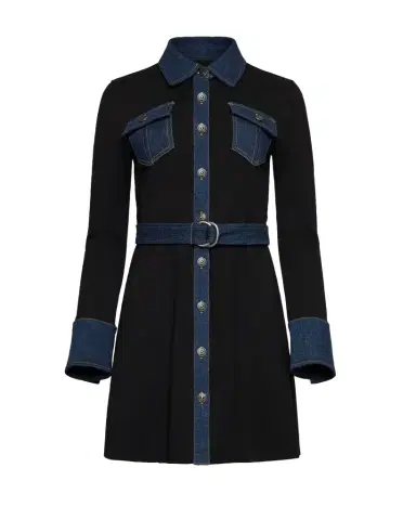 Cinq à Sept Aliza Denim Mini Dress | Thumbnail 1 Cinq à Sept Aliza Denim Mini Dress | Thumbnail 1