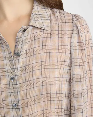 FRAME The Plaid Staple Silk Blouse | Thumbnail 5 FRAME The Plaid Staple Silk Blouse | Thumbnail 5