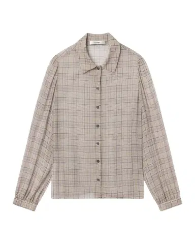 FRAME The Plaid Staple Silk Blouse | Thumbnail 1 FRAME The Plaid Staple Silk Blouse | Thumbnail 1
