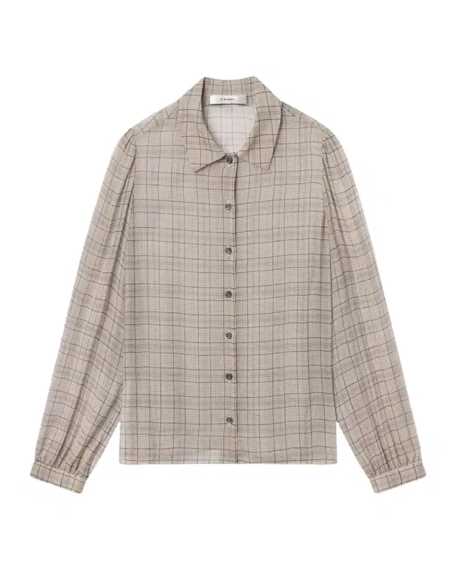 The Plaid Staple Silk Blouse The Plaid Staple Silk Blouse