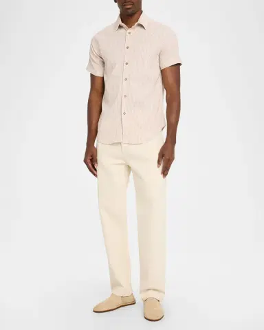 Robert Graham Men 's Fornillo Seersucker Short-Sleeve Shirt | Thumbnail 2 Robert Graham Men 's Fornillo Seersucker Short-Sleeve Shirt | Thumbnail 2
