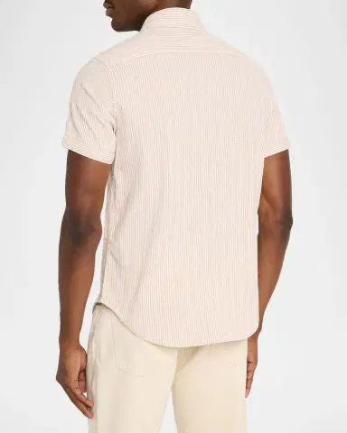Robert Graham Men 's Fornillo Seersucker Short-Sleeve Shirt | Thumbnail 3 Robert Graham Men 's Fornillo Seersucker Short-Sleeve Shirt | Thumbnail 3