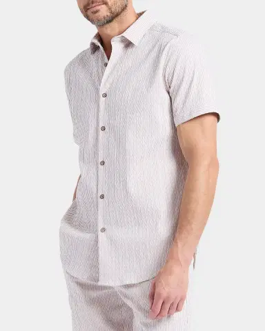 Robert Graham Men 's Fornillo Seersucker Short-Sleeve Shirt | Thumbnail 7 Robert Graham Men 's Fornillo Seersucker Short-Sleeve Shirt | Thumbnail 7