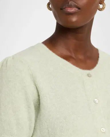 Rails Lora Ruffle-Trim Puff-Sleeve Cardigan | Thumbnail 5 Rails Lora Ruffle-Trim Puff-Sleeve Cardigan | Thumbnail 5