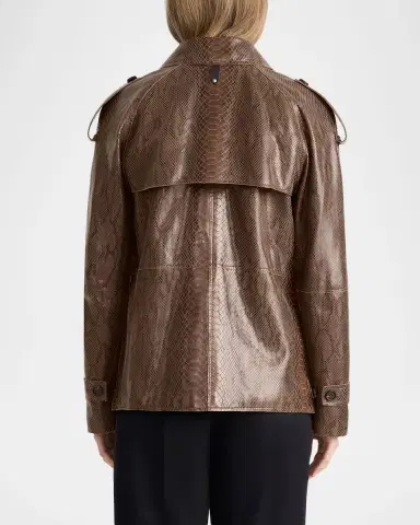 Mackage Dolores-SNK Double-Breasted Leather Jacket | Thumbnail 2 Mackage Dolores-SNK Double-Breasted Leather Jacket | Thumbnail 2