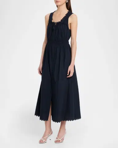 FRAME The Serene Midi Dress | Thumbnail 3 FRAME The Serene Midi Dress | Thumbnail 3