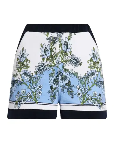 Veronica Beard Tijana Floral Cotton-Terry Shorts | Thumbnail 1 Veronica Beard Tijana Floral Cotton-Terry Shorts | Thumbnail 1