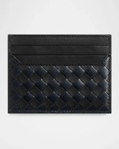 Bottega Veneta Men 's Intrecciato Piccolo Leather Card Case | Thumbnail 2 Bottega Veneta Men 's Intrecciato Piccolo Leather Card Case | Thumbnail 2