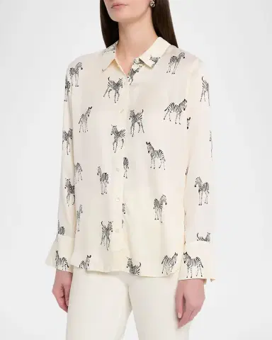 Rails Saige Zebra Button-Front Shirt | Thumbnail 4 Rails Saige Zebra Button-Front Shirt | Thumbnail 4