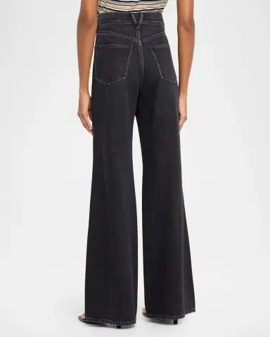 Veronica Beard Kasey Mid-Rise Wide-Leg Jeans | Thumbnail 3 Veronica Beard Kasey Mid-Rise Wide-Leg Jeans | Thumbnail 3