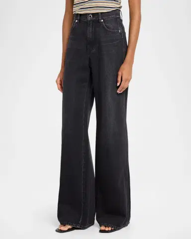 Veronica Beard Kasey Mid-Rise Wide-Leg Jeans | Thumbnail 4 Veronica Beard Kasey Mid-Rise Wide-Leg Jeans | Thumbnail 4