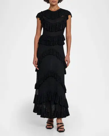 Ulla Johnson Magnolia Ruffled Knit Maxi Dress | Thumbnail 2 Ulla Johnson Magnolia Ruffled Knit Maxi Dress | Thumbnail 2