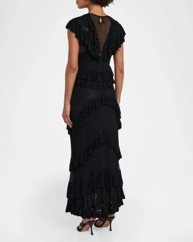 Ulla Johnson Magnolia Ruffled Knit Maxi Dress | Thumbnail 3 Ulla Johnson Magnolia Ruffled Knit Maxi Dress | Thumbnail 3