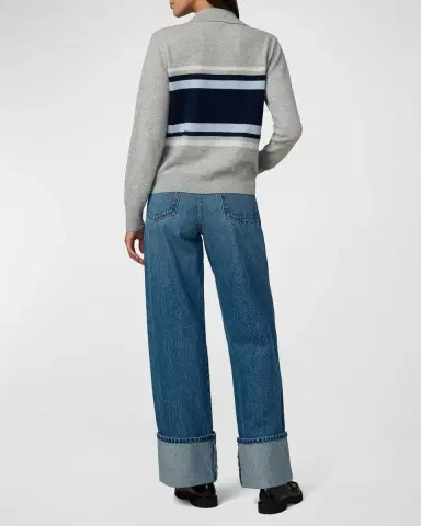 Joe's Jeans The Long-Sleeve Cashmere Polo Sweater | Thumbnail 7 Joe's Jeans The Long-Sleeve Cashmere Polo Sweater | Thumbnail 7
