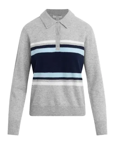 Joe's Jeans The Long-Sleeve Cashmere Polo Sweater | Thumbnail 1 Joe's Jeans The Long-Sleeve Cashmere Polo Sweater | Thumbnail 1