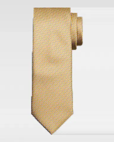 Brioni Men's Geometric-Woven Jacquard Silk Tie | Thumbnail 2 Brioni Men's Geometric-Woven Jacquard Silk Tie | Thumbnail 2