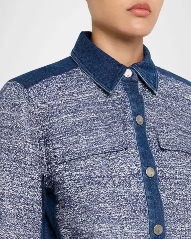 Kobi Halperin Gracie Textured Denim Jacket | Thumbnail 5 Kobi Halperin Gracie Textured Denim Jacket | Thumbnail 5
