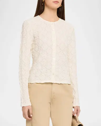 Veronica Beard Gillingham Lace Cardigan | Thumbnail 4 Veronica Beard Gillingham Lace Cardigan | Thumbnail 4