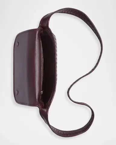Bottega Veneta Men's Veneto Intrecciato Leather Messenger Bag | Thumbnail 4 Bottega Veneta Men's Veneto Intrecciato Leather Messenger Bag | Thumbnail 4