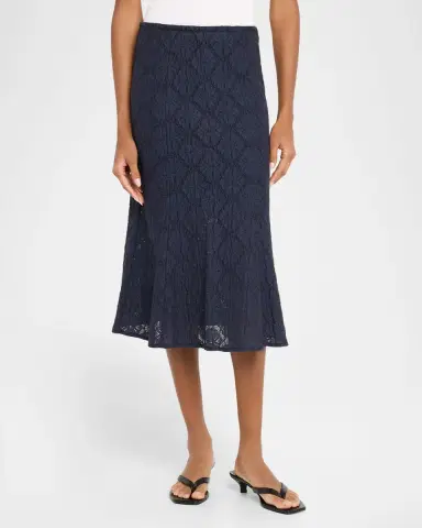 Veronica Beard Massimo Lace Midi Skirt | Thumbnail 4 Veronica Beard Massimo Lace Midi Skirt | Thumbnail 4