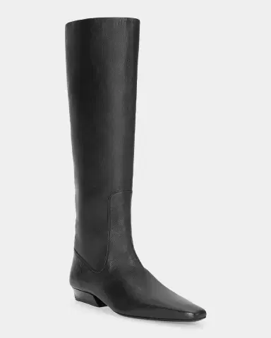 Staud Wally Leather Flat Knee-High Boots | Thumbnail 4 Staud Wally Leather Flat Knee-High Boots | Thumbnail 4