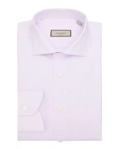 Canali Men's Solid Cotton Dobby Dress Shirt | Thumbnail 1 Canali Men's Solid Cotton Dobby Dress Shirt | Thumbnail 1