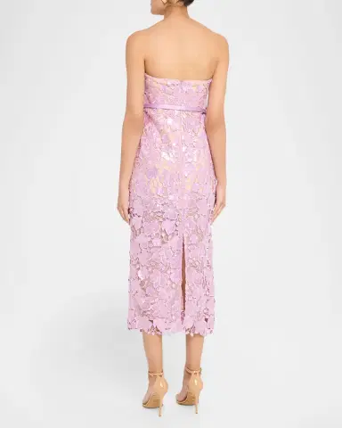 Retrofête Rowen Sequined Lace Midi Dress | Thumbnail 2 Retrofête Rowen Sequined Lace Midi Dress | Thumbnail 2