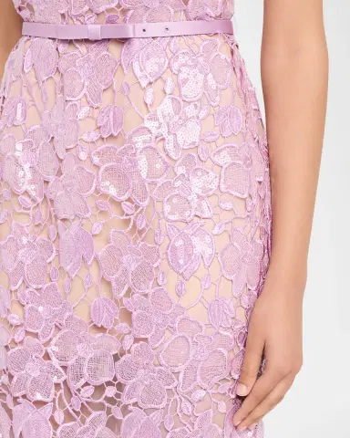 Retrofête Rowen Sequined Lace Midi Dress | Thumbnail 4 Retrofête Rowen Sequined Lace Midi Dress | Thumbnail 4