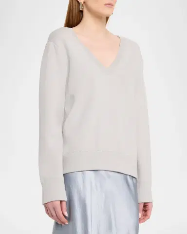 Vince Double-Face Cashmere V-Neck Sweater | Thumbnail 3 Vince Double-Face Cashmere V-Neck Sweater | Thumbnail 3