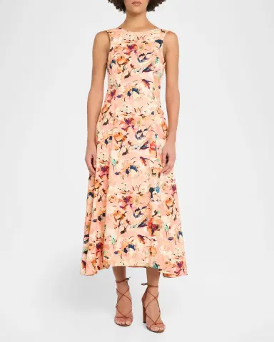 Ulla Johnson Georgie Floral Cotton Midi Dress | Thumbnail 2 Ulla Johnson Georgie Floral Cotton Midi Dress | Thumbnail 2