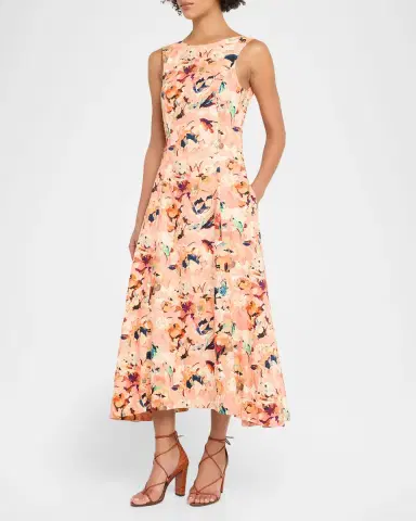 Ulla Johnson Georgie Floral Cotton Midi Dress | Thumbnail 4 Ulla Johnson Georgie Floral Cotton Midi Dress | Thumbnail 4
