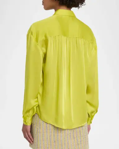 Ulla Johnson Gesture Silk-Chiffon Ruffle Blouse | Thumbnail 3 Ulla Johnson Gesture Silk-Chiffon Ruffle Blouse | Thumbnail 3