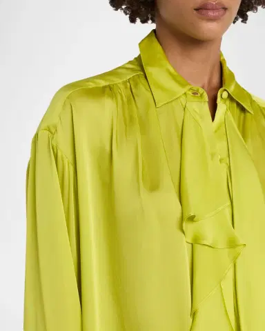 Ulla Johnson Gesture Silk-Chiffon Ruffle Blouse | Thumbnail 5 Ulla Johnson Gesture Silk-Chiffon Ruffle Blouse | Thumbnail 5