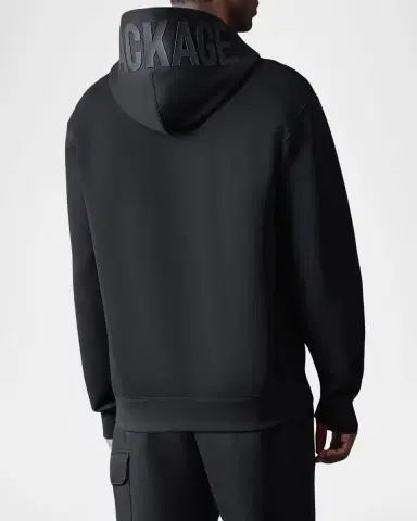 Mackage Men 's Kolton Double-Face Jersey Logo Hoodie | Thumbnail 3 Mackage Men 's Kolton Double-Face Jersey Logo Hoodie | Thumbnail 3