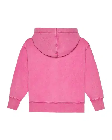 Palm Angels Girl's Faded Curved Logo Hoodie, Size 4-12 | Thumbnail 1 Palm Angels Girl's Faded Curved Logo Hoodie, Size 4-12 | Thumbnail 1
