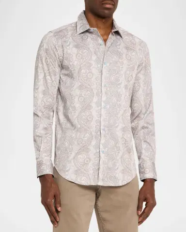 Robert Graham Men 's Auberry Stretch Paisley Sport Shirt | Thumbnail 4 Robert Graham Men 's Auberry Stretch Paisley Sport Shirt | Thumbnail 4