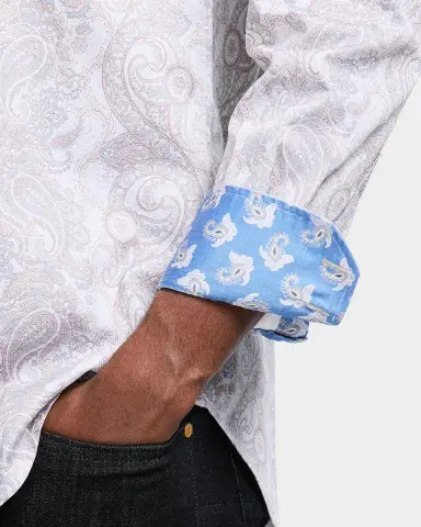 Robert Graham Men 's Auberry Stretch Paisley Sport Shirt | Thumbnail 6 Robert Graham Men 's Auberry Stretch Paisley Sport Shirt | Thumbnail 6