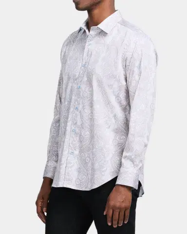Robert Graham Men 's Auberry Stretch Paisley Sport Shirt | Thumbnail 7 Robert Graham Men 's Auberry Stretch Paisley Sport Shirt | Thumbnail 7