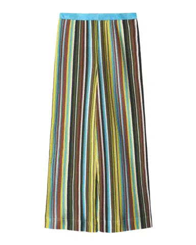 STAUD Ali Striped Crochet Knit Pants | Thumbnail 1 STAUD Ali Striped Crochet Knit Pants | Thumbnail 1